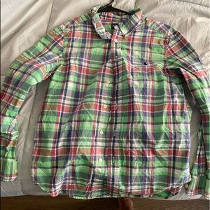 Boys Button Up SZ. 10-12M (Ralph Lauren)